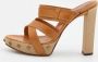 Sergio Rossi Pre-owned Leather sandals Brown Dames - Thumbnail 2
