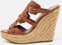 Sergio Rossi Pre-owned Leather sandals Brown Dames - Thumbnail 2
