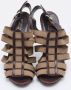 Sergio Rossi Pre-owned Leather sandals Brown Dames - Thumbnail 3