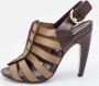 Sergio Rossi Pre-owned Leather sandals Brown Dames - Thumbnail 2