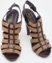 Sergio Rossi Pre-owned Leather sandals Brown Dames - Thumbnail 4