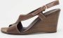 Sergio Rossi Pre-owned Leather sandals Brown Dames - Thumbnail 2