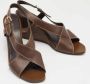 Sergio Rossi Pre-owned Leather sandals Brown Dames - Thumbnail 4