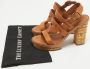 Sergio Rossi Pre-owned Leather sandals Brown Dames - Thumbnail 9