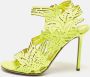 Sergio Rossi Pre-owned Leather sandals Green Dames - Thumbnail 2