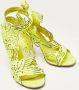 Sergio Rossi Pre-owned Leather sandals Green Dames - Thumbnail 4