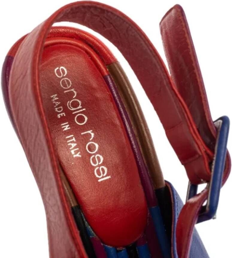 Sergio Rossi Pre-owned Leather sandals Multicolor Dames