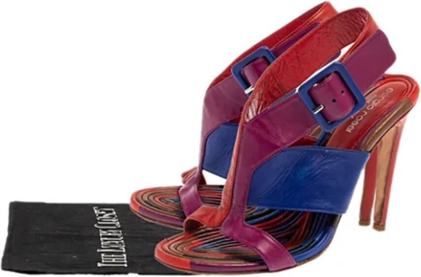 Sergio Rossi Pre-owned Leather sandals Multicolor Dames