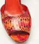Sergio Rossi Pre-owned Leather sandals Orange Dames - Thumbnail 8