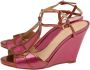 Sergio Rossi Pre-owned Leather sandals Pink Dames - Thumbnail 3