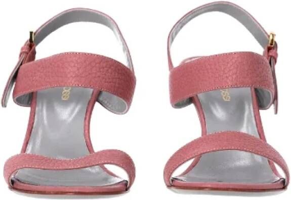 Sergio Rossi Pre-owned Leather sandals Pink Dames
