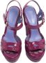 Sergio Rossi Pre-owned Leather sandals Purple Dames - Thumbnail 2