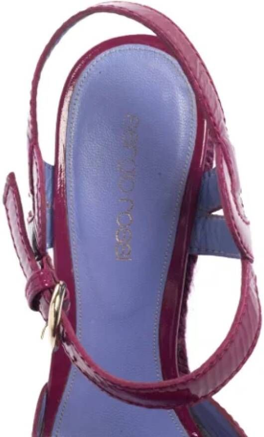 Sergio Rossi Pre-owned Leather sandals Purple Dames