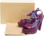 Sergio Rossi Pre-owned Leather sandals Purple Dames - Thumbnail 7