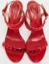 Sergio Rossi Pre-owned Leather sandals Red Dames - Thumbnail 3