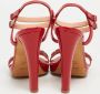 Sergio Rossi Pre-owned Leather sandals Red Dames - Thumbnail 5