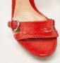 Sergio Rossi Pre-owned Leather sandals Red Dames - Thumbnail 7
