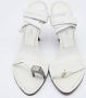 Sergio Rossi Pre-owned Leather sandals White Dames - Thumbnail 3