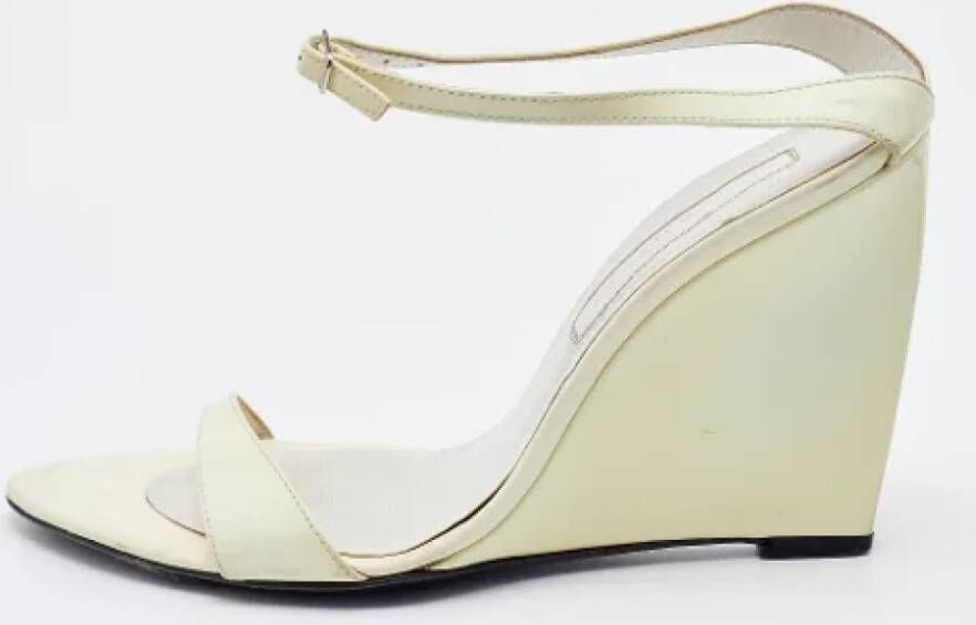 Sergio Rossi Pre-owned Leather sandals White Dames