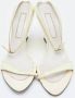 Sergio Rossi Pre-owned Leather sandals White Dames - Thumbnail 3