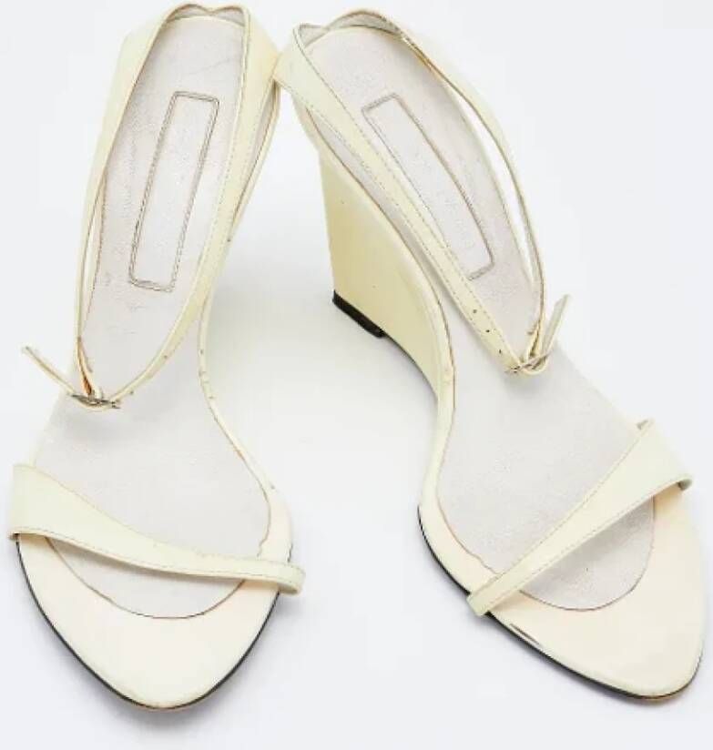 Sergio Rossi Pre-owned Leather sandals White Dames