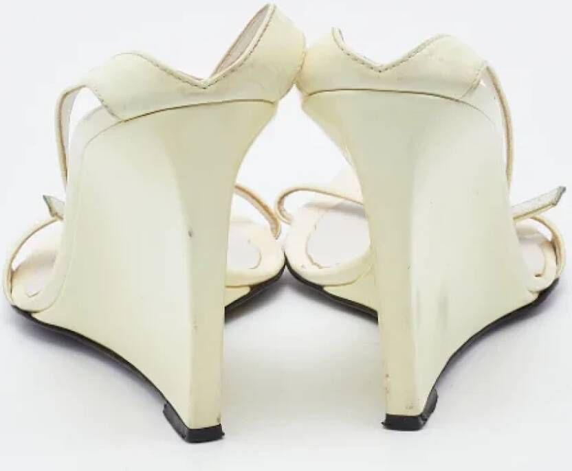 Sergio Rossi Pre-owned Leather sandals White Dames