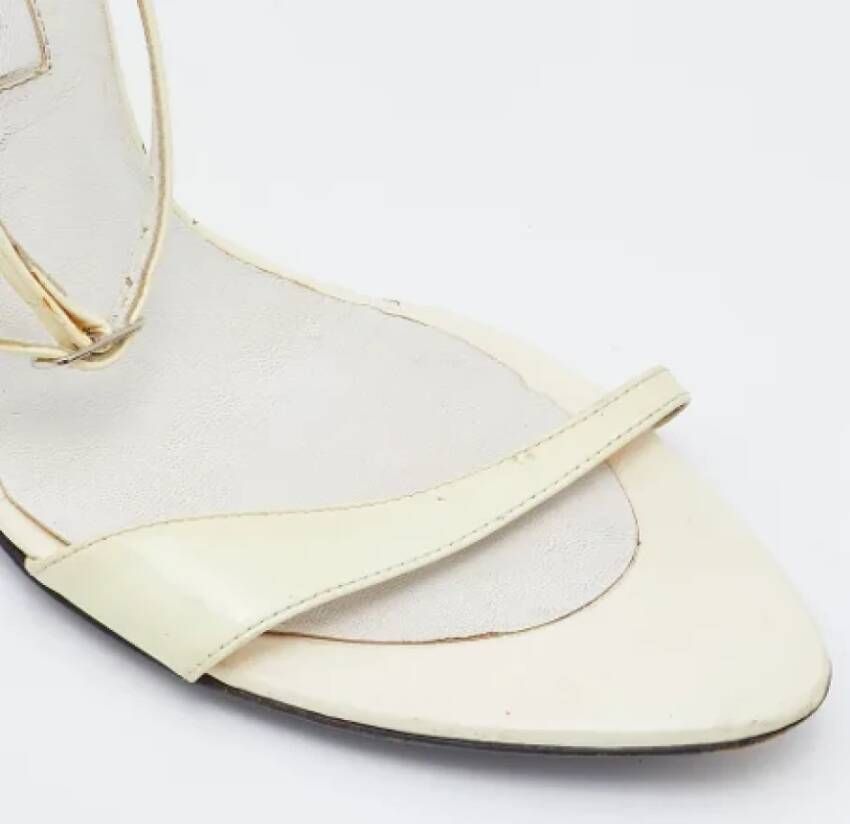 Sergio Rossi Pre-owned Leather sandals White Dames