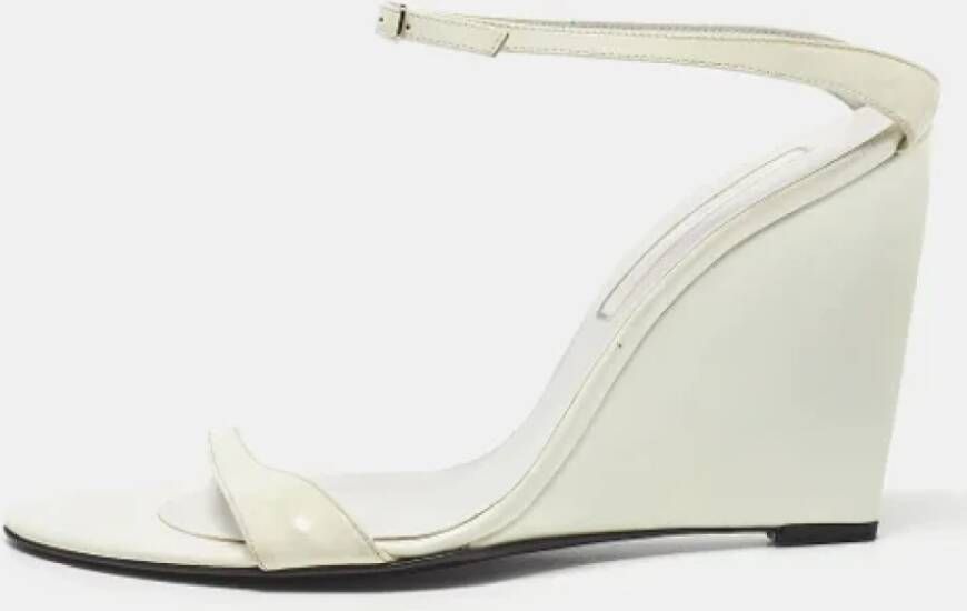 Sergio Rossi Pre-owned Leather sandals White Dames
