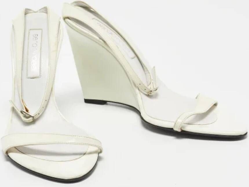 Sergio Rossi Pre-owned Leather sandals White Dames