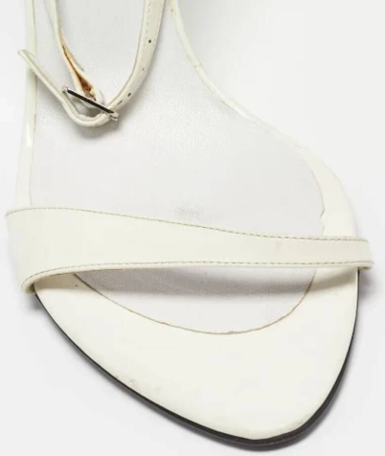 Sergio Rossi Pre-owned Leather sandals White Dames