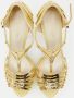 Sergio Rossi Pre-owned Leather sandals Yellow Dames - Thumbnail 3