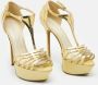 Sergio Rossi Pre-owned Leather sandals Yellow Dames - Thumbnail 4