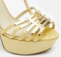 Sergio Rossi Pre-owned Leather sandals Yellow Dames - Thumbnail 7