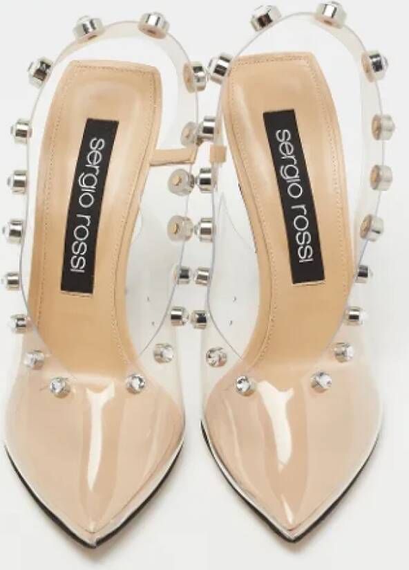 Sergio Rossi Pre-owned Plastic heels White Dames