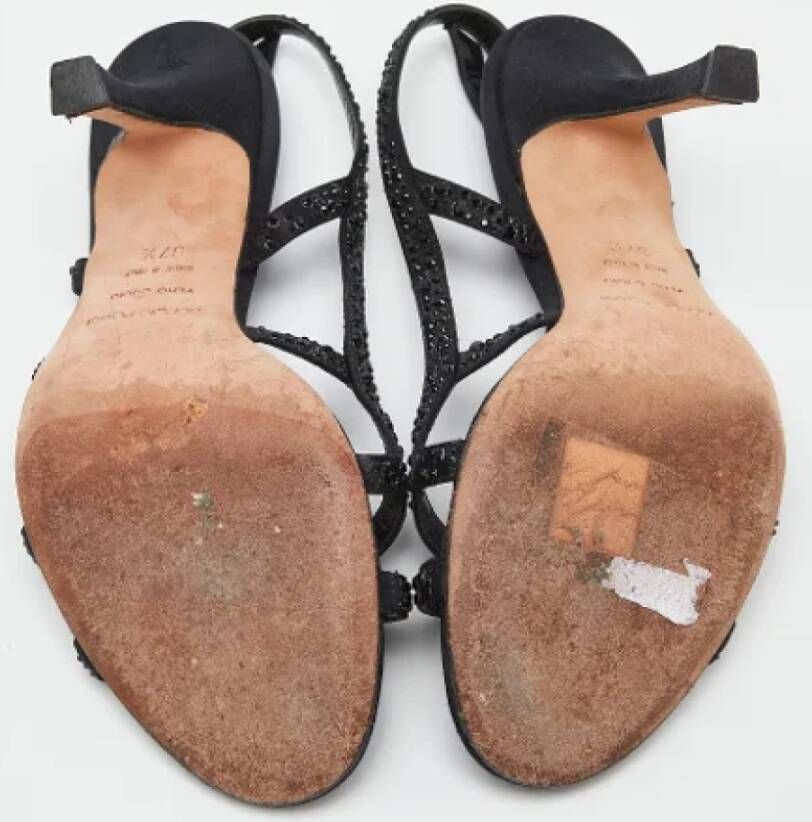 Sergio Rossi Pre-owned Satin heels Black Dames