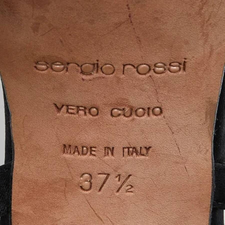 Sergio Rossi Pre-owned Satin heels Black Dames