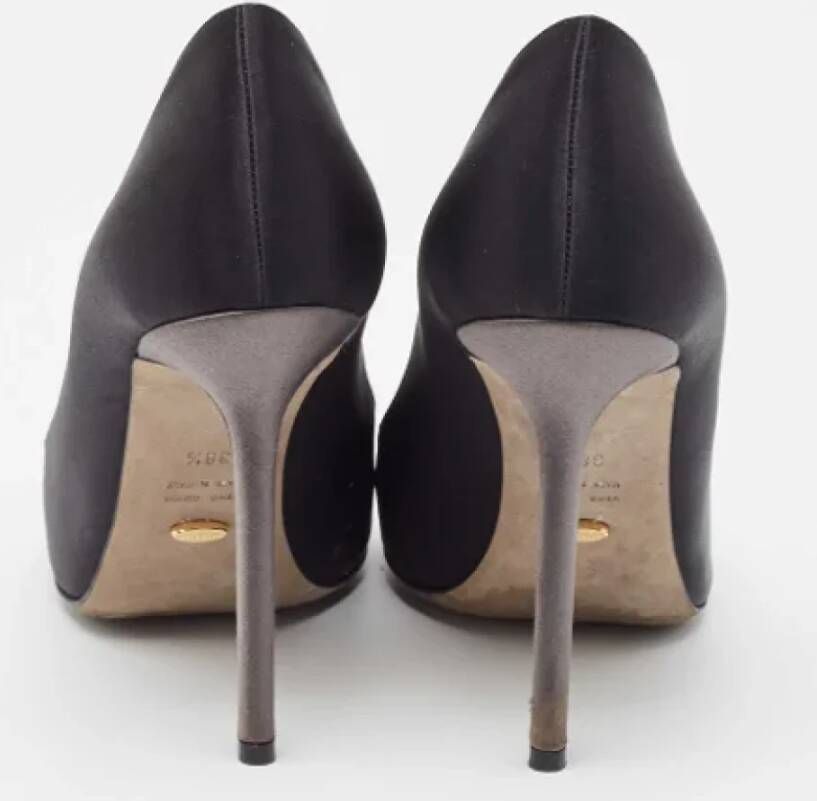 Sergio Rossi Pre-owned Satin heels Black Dames