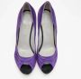 Sergio Rossi Pre-owned Satin heels Purple Dames - Thumbnail 3