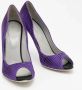 Sergio Rossi Pre-owned Satin heels Purple Dames - Thumbnail 4