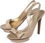 Sergio Rossi Pre-owned Satin sandals Beige Dames - Thumbnail 3