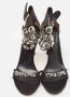 Sergio Rossi Pre-owned Satin sandals Black Dames - Thumbnail 3