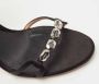Sergio Rossi Pre-owned Satin sandals Black Dames - Thumbnail 8