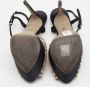 Sergio Rossi Pre-owned Satin sandals Black Dames - Thumbnail 5