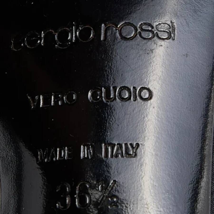 Sergio Rossi Pre-owned Satin sandals Black Dames