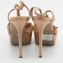 Sergio Rossi Pre-owned Satin sandals Brown Dames - Thumbnail 5