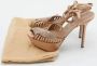 Sergio Rossi Pre-owned Satin sandals Brown Dames - Thumbnail 9