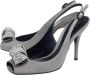 Sergio Rossi Pre-owned Satin sandals Gray Dames - Thumbnail 3