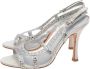 Sergio Rossi Pre-owned Satin sandals Gray Dames - Thumbnail 3
