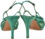 Sergio Rossi Pre-owned Satin sandals Green Dames - Thumbnail 4