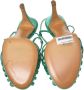Sergio Rossi Pre-owned Satin sandals Green Dames - Thumbnail 5